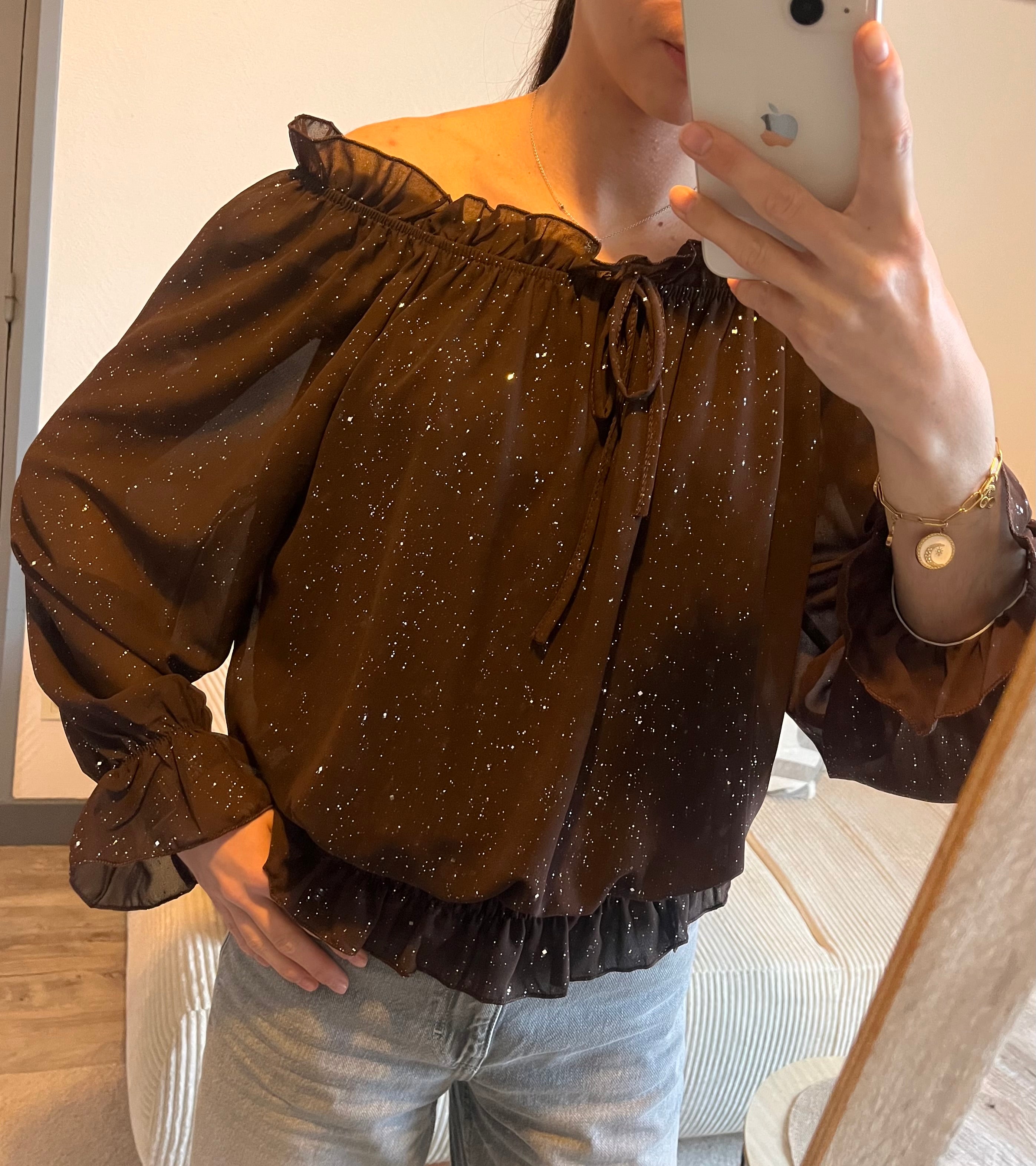 Blouse (Marie) Marron